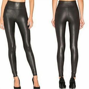 Spanx Faux Leather Leggings Black 2X
